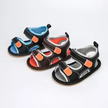 Kidsun sandália infantil antiderrapante, sandália para bebês recém nascidos, meninos e meninas, sola macia de borracha antiderrapante