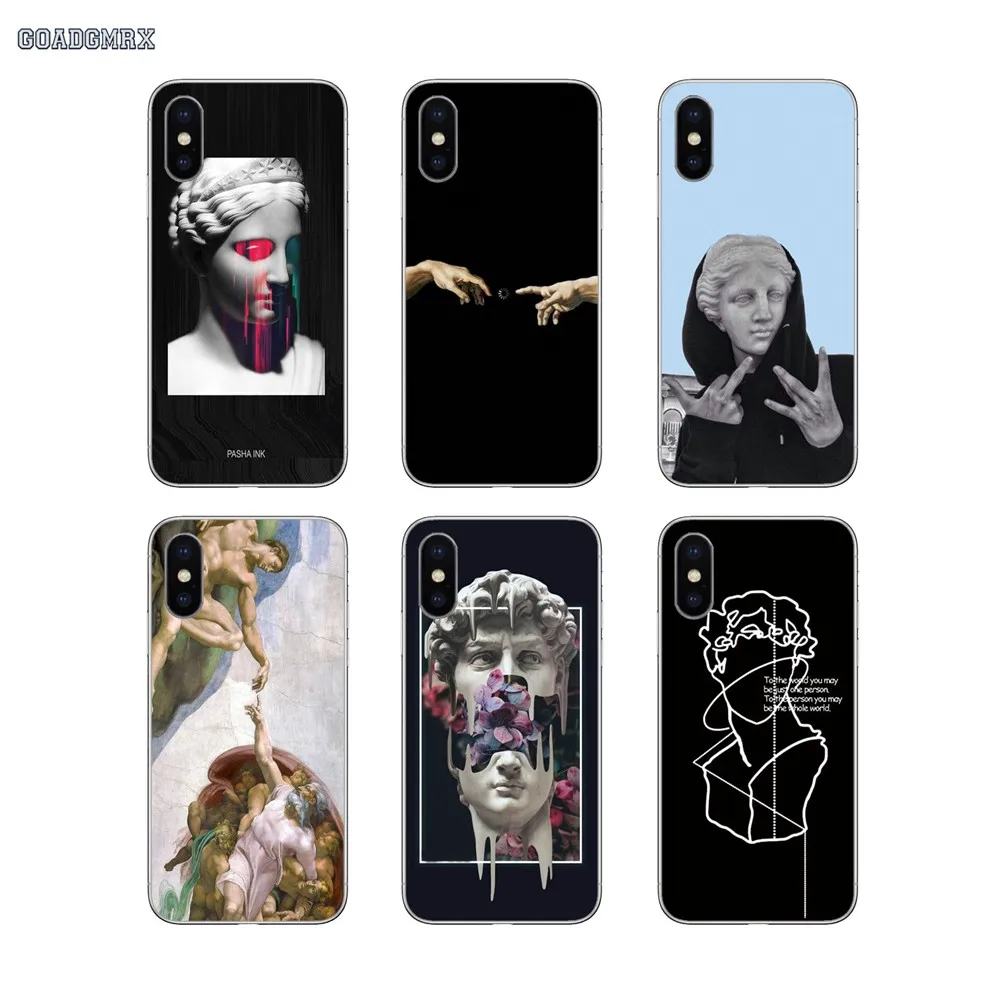 Mona Lisa Art Давид линии прозрачный мягкий чехол для huawei P Smart 2019 G7 G8 P7 P8 P10 Plus P20 P30 Pro P9 Lite
