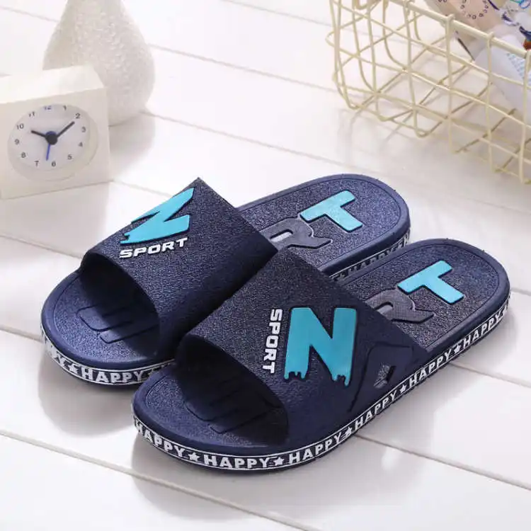 zappy black slide flip flop