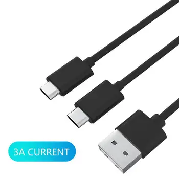 

2 in 1 Controller Charging Cable for PS5/XSX/NS Pro Type-C Cord for PlayStation 5/Xbox Series X/Nintendo Switch Pro Controller