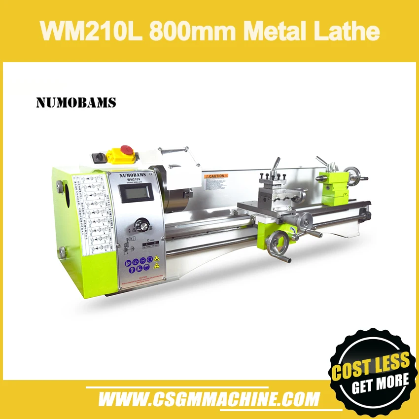 Токарный станок с бесщеточным двигателем NUMOBAMS WM210L 800 Вт/шпиндель MT5 + патрон 125 мм