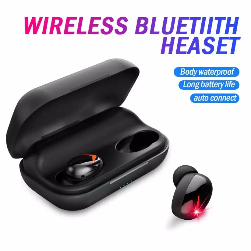 

Automatic Connection Bluetooth Earphone Binaural Separation Design HD Noise Cancelling Clearer Sound Quality Portable Earbuds