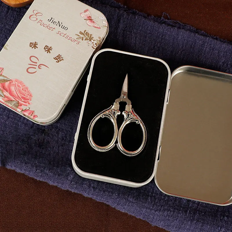 6cm Mini sewing scissors sewing supplies craft scissors pocket scissors retro pocket scissors antique thread cutter vintage scissors embroidery cross stitch stainless steel