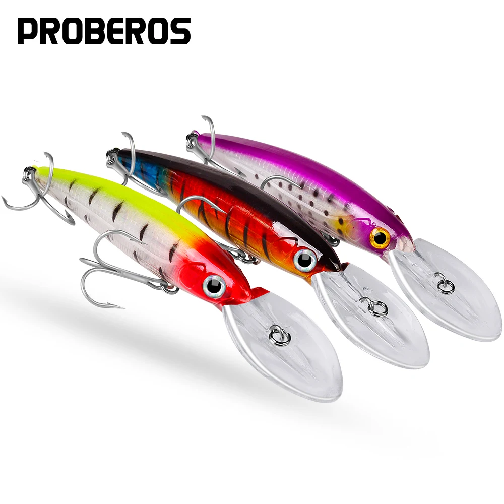 PROBEROS Fishing lure 33.34g 1.17oz Minnow lures 6 color fishing bait 6