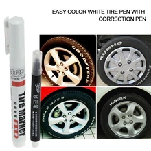 1 комплект белого цвета Перманентный маркер для шин ручка для автомобильных шин и шина для мотоциклов автомобильные краски автомобильные аксессуары