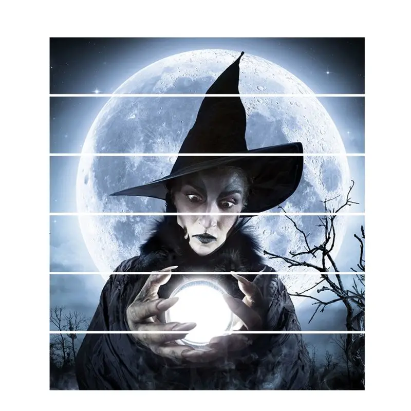 

6Pcs/Set Halloween The witch Stair Sticker Removable Stair Sticker