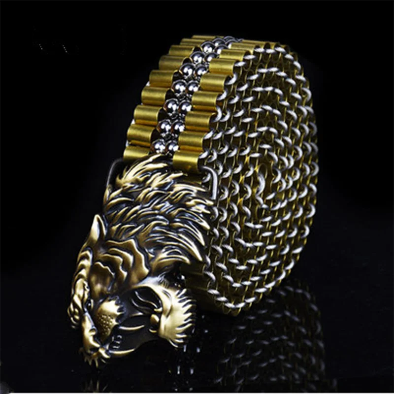 9 metal tiger waist belt