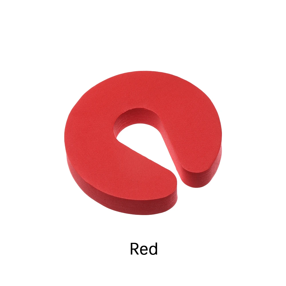 Red 2 шт. EVA мягкий пенопластовый Ограничитель для двери Multicolors Детская безопасность для детей Детская безопасность дверной зажим защита для спальни аксессуары для домашней безопасности инструменты - Цвет: Red