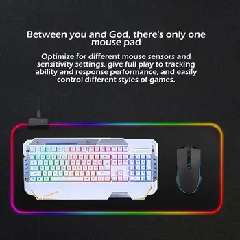 

New Colorful Symphony Glowing Mouse Pad Gaming Mouse Pad Soft Non-Slip Rubber Base Mouse Mat for Laptop Computer Games
