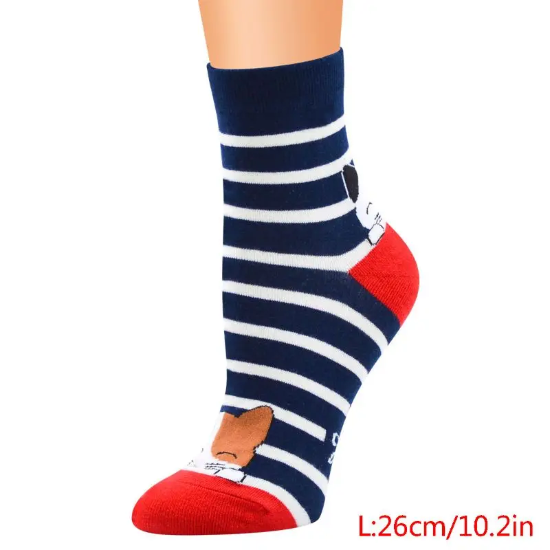 Красочные милые животные Дизайн Узорные Женские повседневные хлопковые носки