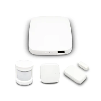 

Tuya Zigbee Hub Smart Home PIR Sensor Door Sensor Temperature and Humidity Sensor Home Automation Scene Security Alarm Kit