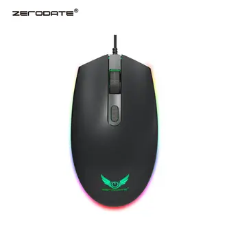

ZERODATE S900 RGB USB Wired Mouse 1600dpi Ergonomic Optical Gaming Mice Third Gear Adjustable LED Backlight for PC