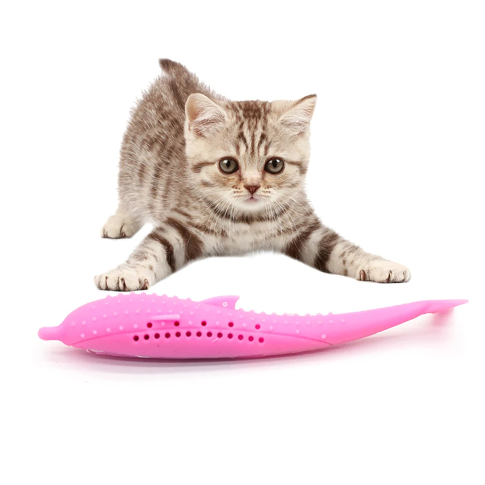 Игрушки для кошек Catnip моделирование рыбы форма Pet Cat зубная щетка интерактивные игрушки-Жвачки Новинка