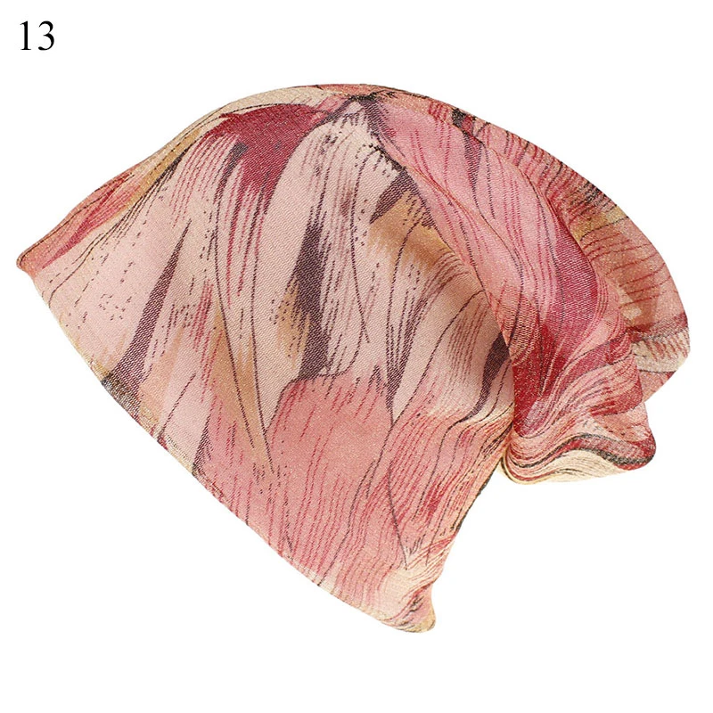 20 Colors Women Beanies Caps Spring Bonnet Women Beanie Hat For Women Caps Fashion Casual Retro 3 Way To Wear Hat Cap Headwear - Цвет: 13
