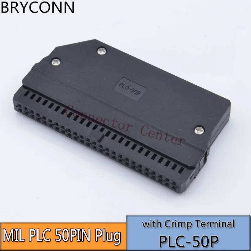 Соединитель 50PIN для PLC-50PIN кабеля MIL с обжимным наконечником