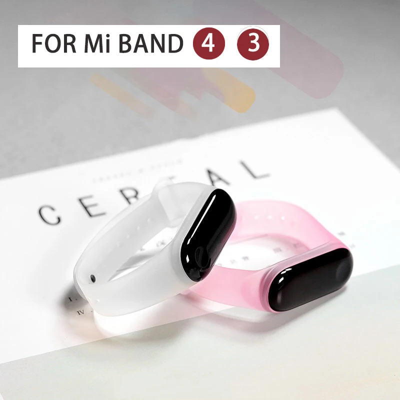 Спортивный мягкий силиконовый ремешок для часов mi band 3 спортивный аксессуары