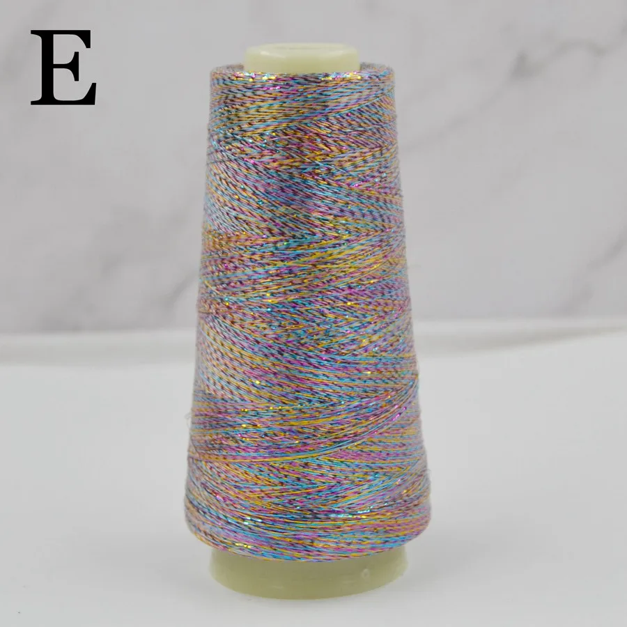 Premium Gold & Silver Acrylic Embroidery & Sewing Thread - 2000m Spool