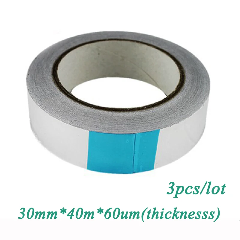 3 шт./лот BGA Алюминиевая клейкая лента 30 мм * 40 м 0 06 для Reballing самоклеющаяся