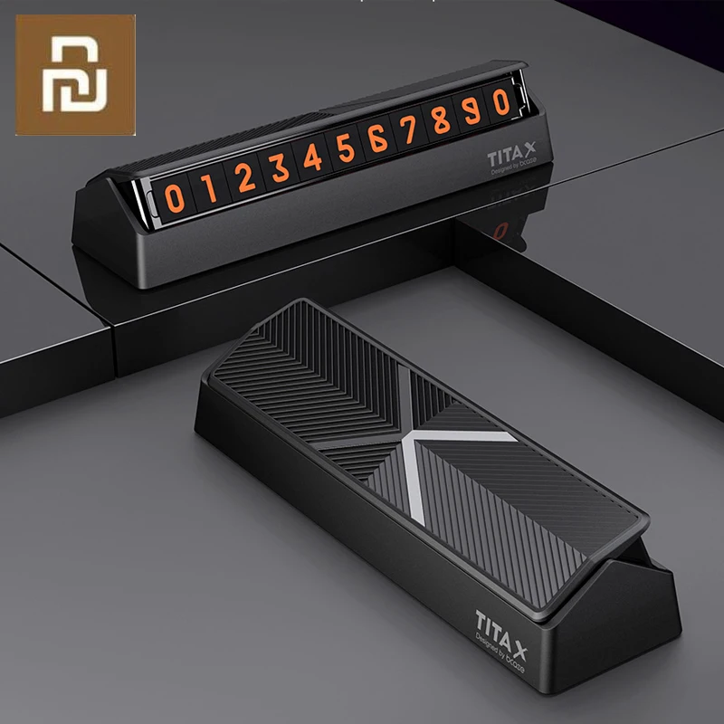 Автомобильный Флип тип Xiaomi Titx X табличка с номером телефона для парковки
