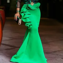 *#Best Price Green Mermaid Bodycon Long Skirt High Waist Women Autumn Winter 2019 Asymmetric Ruffle Party Elegant Evening Maxi Skirts Female *#Best Price Green Mermaid Bodycon Long Skirt High Waist Women Autumn Winter 2019 Asymmetric Ruffle Party Elegant Evening Maxi Skirts Female
