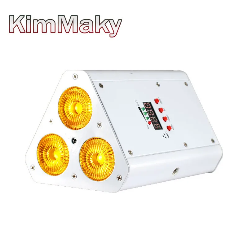 16 xlot с коробкой Бесплатная доставка rgbwauv 6 в 1 Батарея Клин номинальной света