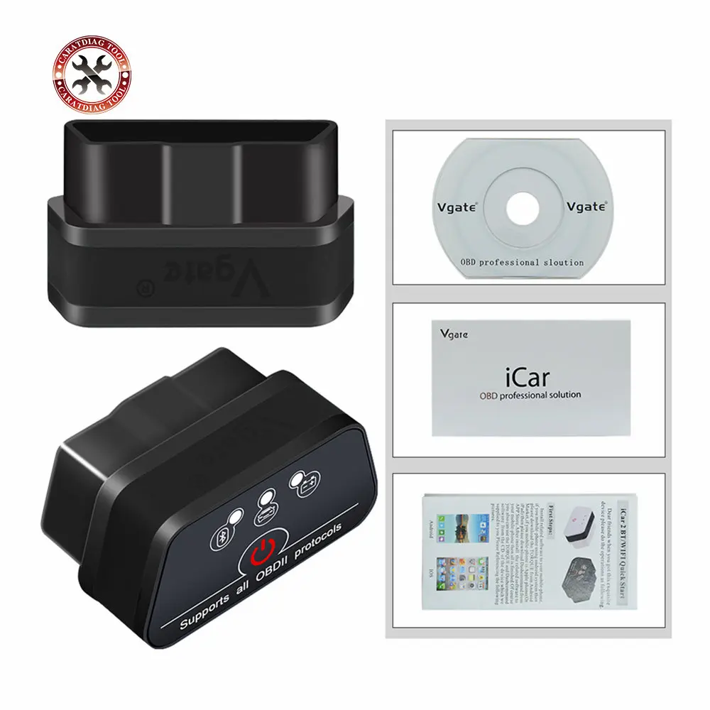 

Multicolor New Original Vgate iCar2 Bluetooth OBD Scanner iCar 2 ELM327 Bluetooth Diagnostic Interface Code Scanner