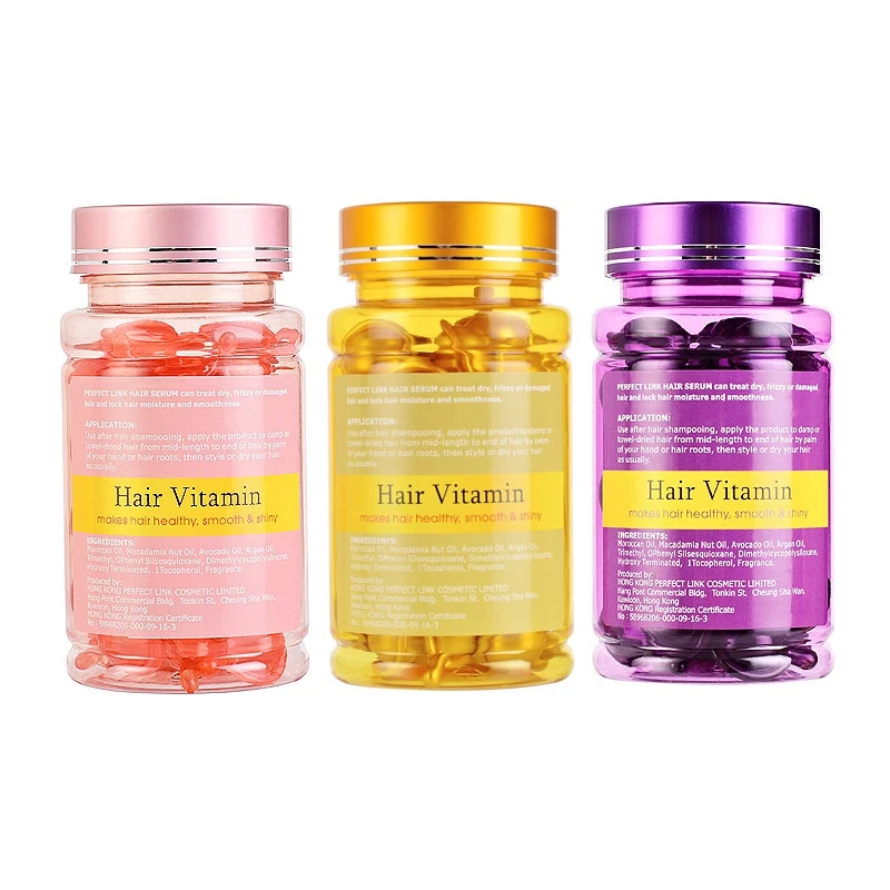 

50pcs Hair Vitamin Capsule Keratin Complex Oil For Smooth Silky Hair Serum Moroccan Oil Anti Hair Loss Hair Care