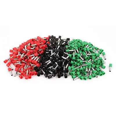 

480pcs E6012 AWG10 Assorted Colors Insulated Pin Terminal Connectors