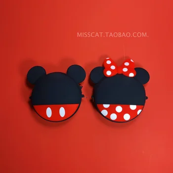 

Luxury Earphone Bag Red Girls Gifts Funny Earphone Cables Jack Plug Storage Bags Silicone Bags for AirPods 2 Cute Headphone Bag