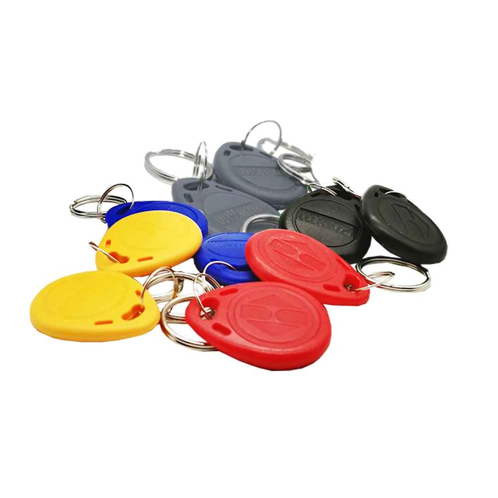10PCS Read Only TK4100 Proximity 125Khz RFID Keyfobs Card Access Control Key Chain Card rfid blank cards rfid tags stickers blank smart ic cards