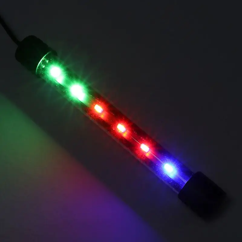 colorful 3,5 W погружной Водонепроницаемый аквариума светодиодный светильник для лампы дневного света полосы штепсельная вилка европейского стандарта - Цвет: colorful