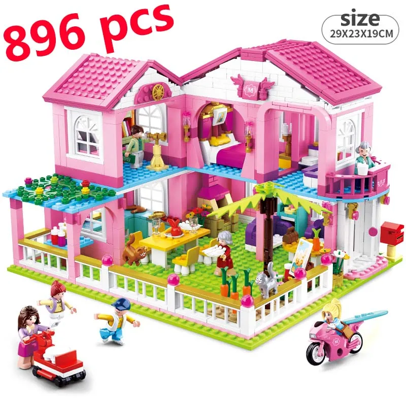 

City House Building Blocks Castle Educational Toy for Children Compatible with Legoinglys Friends for Girls DIY Figures Bricks