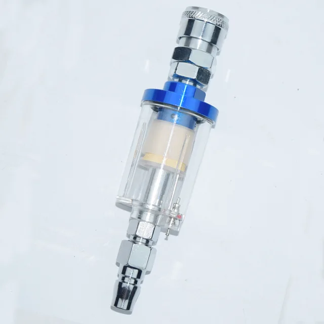 1PC 1/4'' Oil Water Separator Inline Air Hose Filter Moisture Trap For Compressor Spray Paint Gun Pneumatic Parts high pressure Red