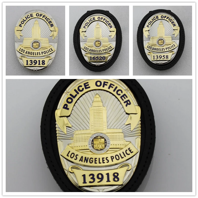 Классический офицер полиции Лос Анджелеса 13958 16520 копия Фильма Prop Pin Badge|Значки| |