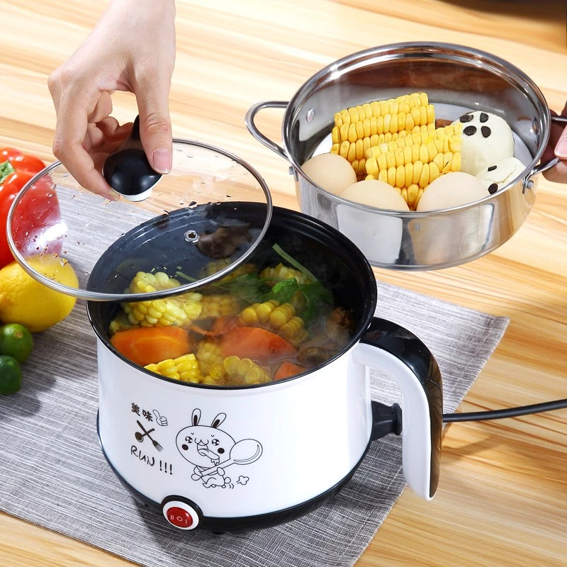 

Electric Mini Rice Cooker 1.8L Non-stick Cooking Machine Single/Double Layer Portable Multifunction Electric Rice Cooker