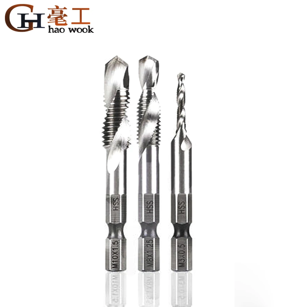 M3-M10 HSS 4341 композитный кран сверло Резьба спиральный винт 6 35 мм 1/4Hex | Инструменты