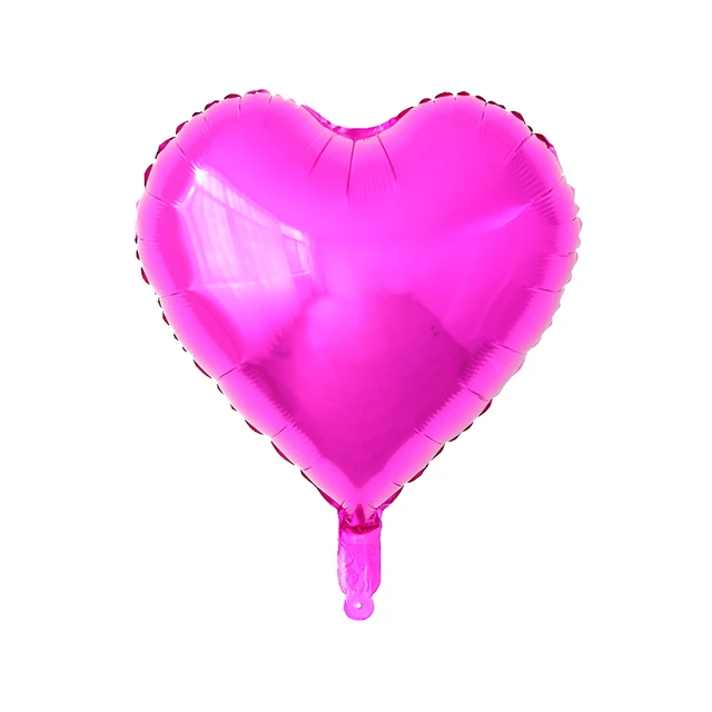 50pcs 18inch Star Heart Aluminum Balloons Inflatable Helium Balloon Birthday Party Decorations Kids Wedding Engagement  Globos as picture