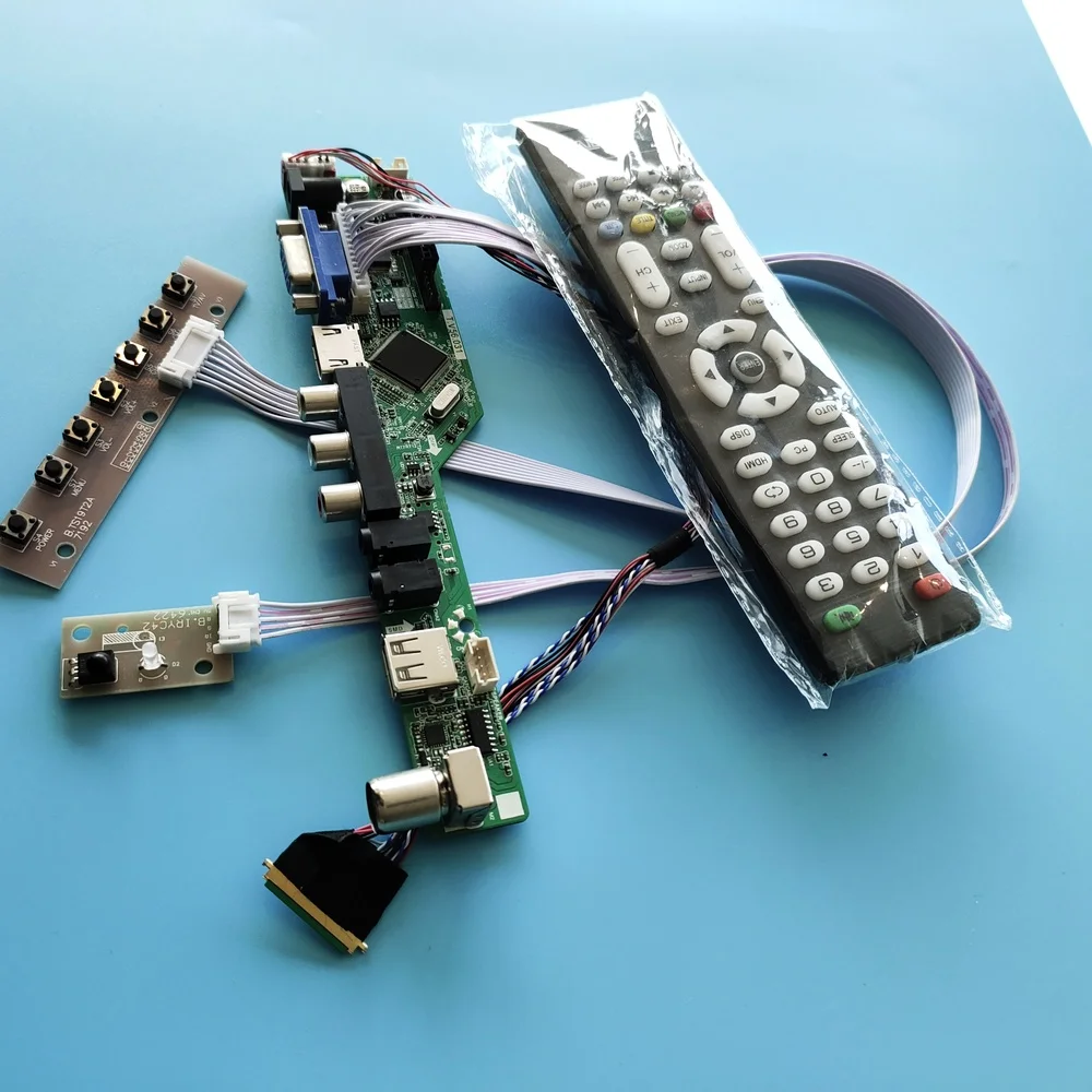 

Комплект для LTN156AT17 дистанционного ТВ USB Панель светодиодный HDMI 40pin AV ЖК-дисплей монитор VGA 1366x768 Экран аудио контроллеры чипы ic доард LVDS Дисплей