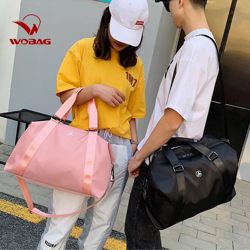 Wobag модная спортивная женская сумка для занятий йогой, тренировочная сумка, повседневные дорожные сумки для путешествий, уличные выходные сумки для сна, розовая сумка Bolso
