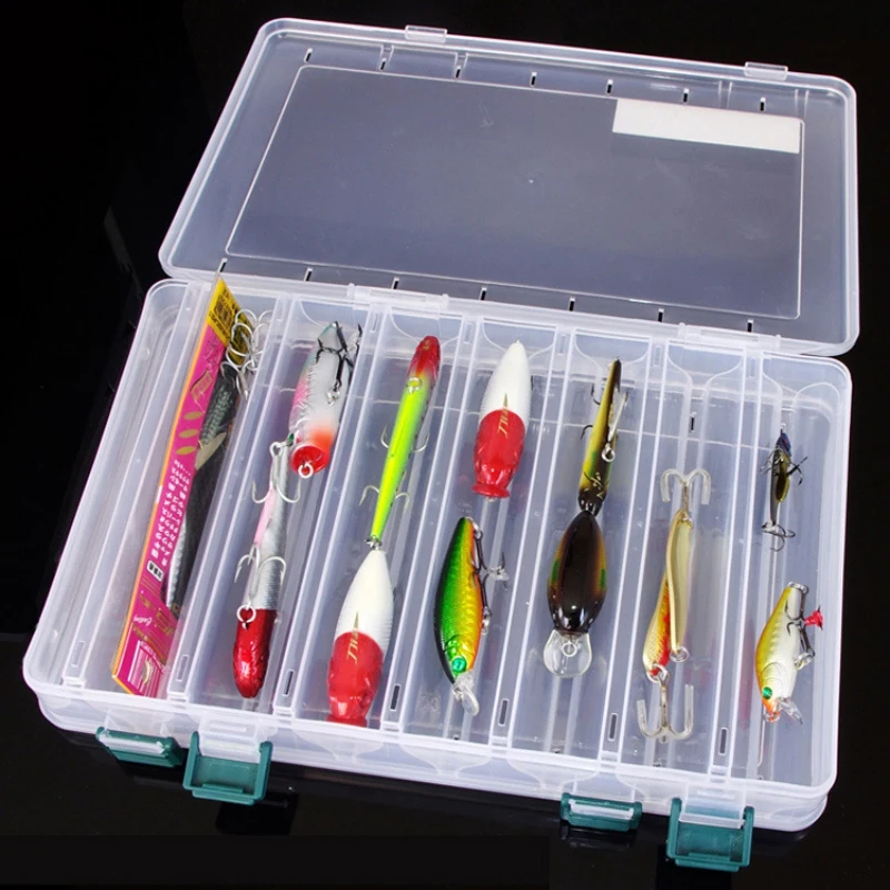 Коробка для рыбалки легкий прозрачный двусторонний пластиковые приманки держатель для приманки коробки для ловли нахлыстом снасти Чехол Контейнер для хранения
