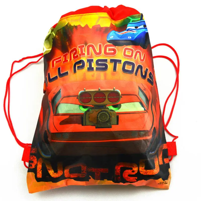 Disney Cars вечерние сувениры молния McQueen тематические пакеты для детей дни рождения нетканые ткани вечерние украшения для рюкзака Сумка 1 шт./партия