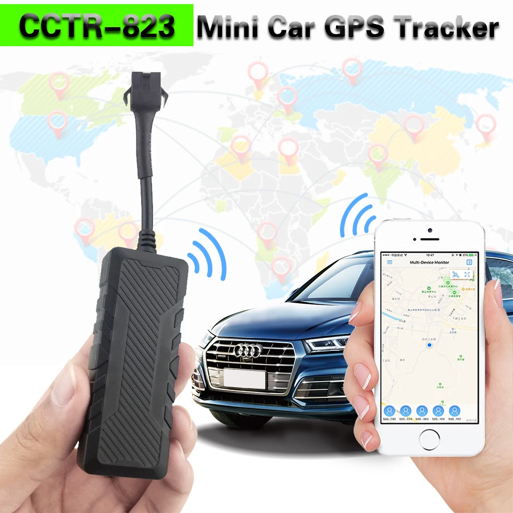 CCTR 823 Супер Мини Автомобильный GPS трекер gps 9 90VDC рабочее напряжение Встроенный