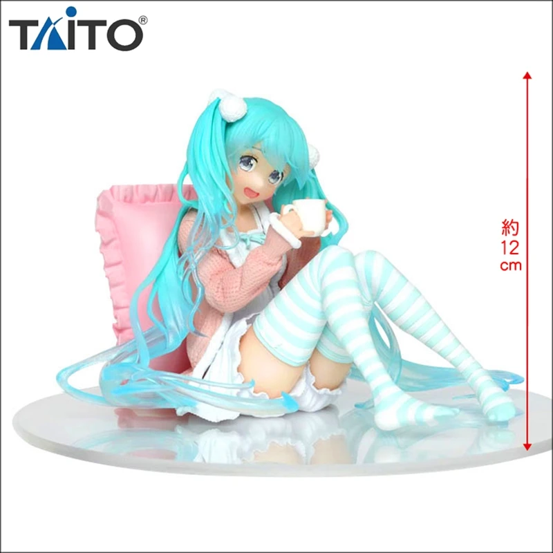 TAITO 59100 сувениры Хацунэ Мику Оригинальные картины пижамы сидя поза сидя Ver ПВХ детские куклы ручной работы игрушки