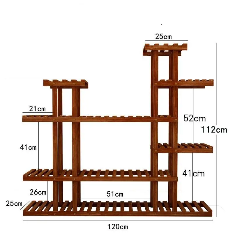 Для Huerto Urbano Madera Mueble Para Plantas Balkon Suporte Flores Dekoration Rack открытый цветок Stojak Na Kwiaty завод Стенд - Цвет: MODEL L