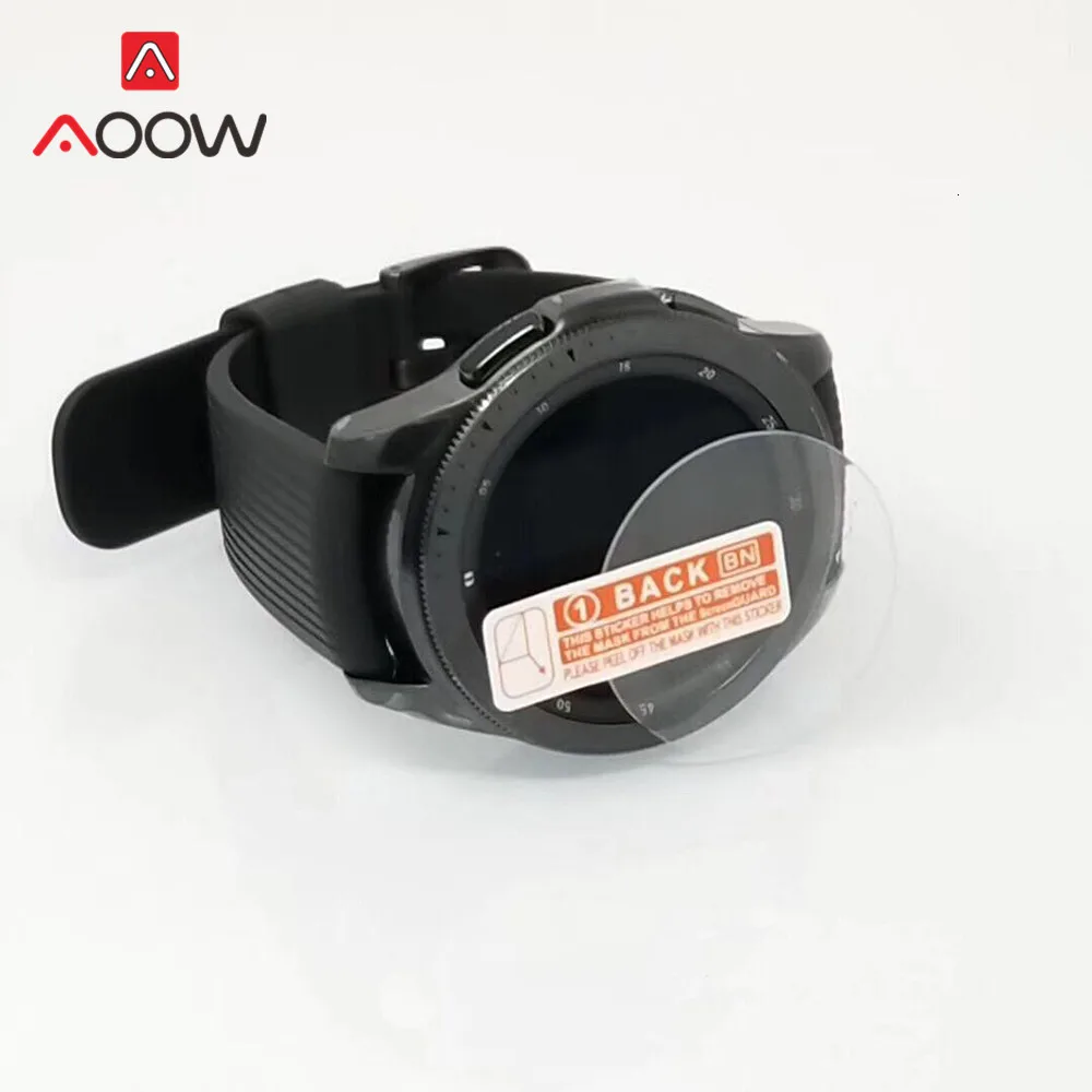 2 шт. пленка из закаленного стекла для samsung Galaxy Watch 42 мм 46 мм gear S2 S3 защита экрана против взрывов + набор для чистки