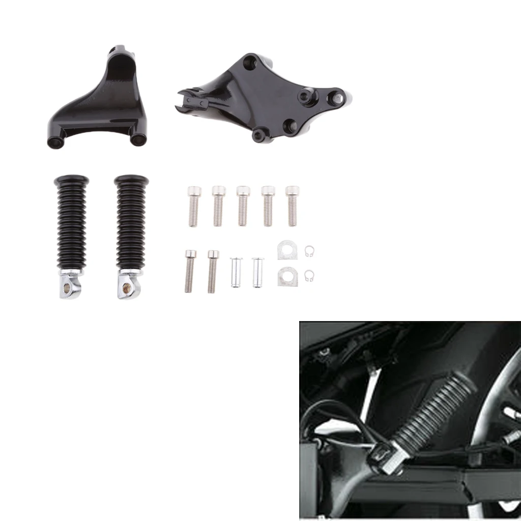 Rear Passenger Foot Peg Pedal Mount For  883 1200 XL 2014-2016-Black
