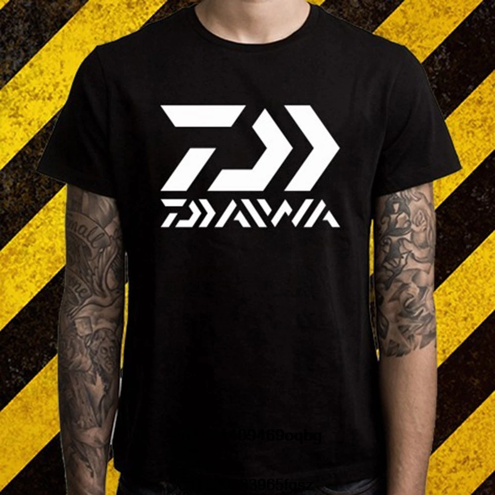 新ダイワ Fishinger ロゴ黒 Tシャツ S 2xl クラシック綿男性半袖半袖 Tシャツ Aliexpress 新ダイワ Fishinger ロゴ黒 Tシャツ S 2xl クラシック綿男性半袖半袖 Tシャツ Aliexpress