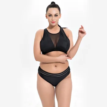 

Popular large size, women's split swimsuit, new sexy bikini, swimsuit, women's Europe and America, fat women's summer beach wear