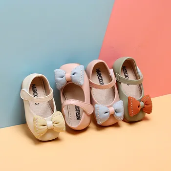 

Baby Shoes 1-3 Year Old Girl Princess Shoes Baby Bow Toddler Shoes Baby Soft Bottom Non-slip Baby Leather Shoes