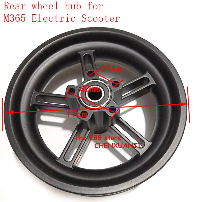 Electric Scooter Wheel Hub Aluminum Rear Wheel Hub with Original Axle